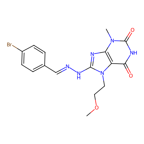 C16H17BrN6O3 structure