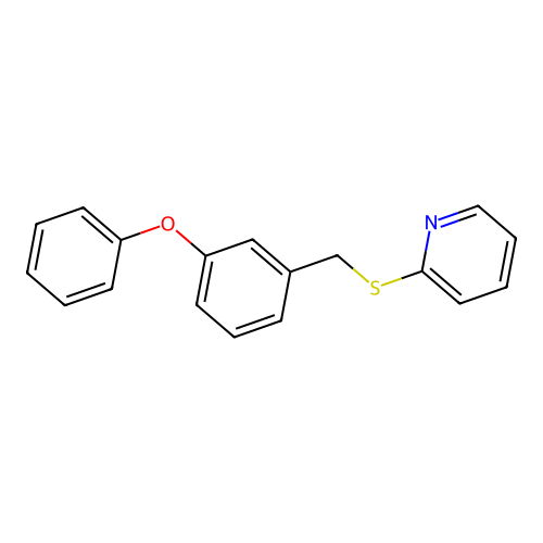 2-[(3-Phenoxybenzyl)sulfanyl]pyridine structure