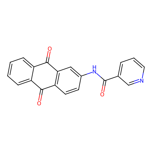 N-(9,10-dioxoanthracen-2-yl)pyridine-3-carboxamide structure