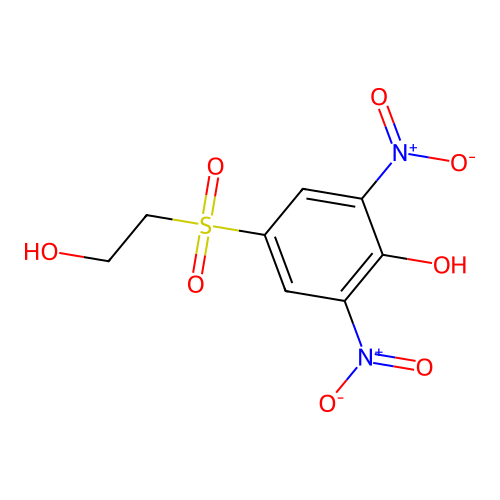 4-[(2-Hydroxyethyl)sulfonyl]-2,6-dinitrophenol structure