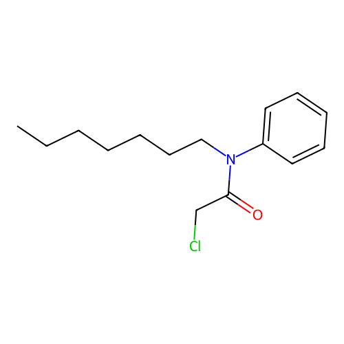 2-chloro-N-heptyl-N-phenylacetamide structure