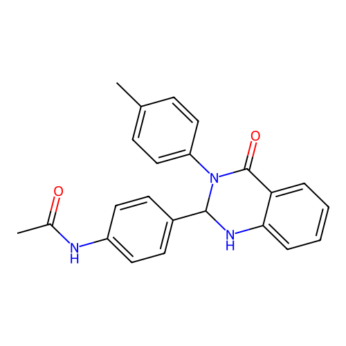 N-(4-(4-oxo-3-(p-tolyl)-1,2,3,4-tetrahydroquinazolin-2-yl)phenyl)acetamide structure