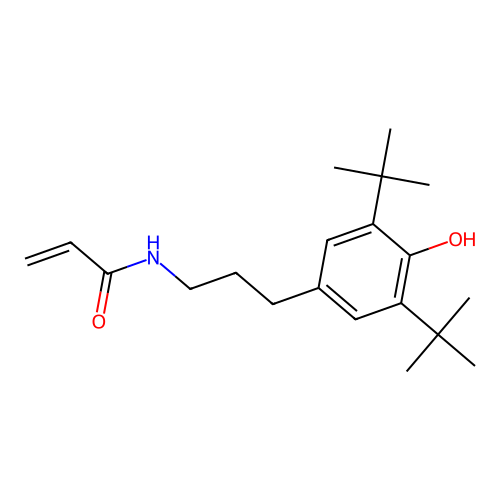 N-[3-(3,5-Di-tert-butyl-4-hydroxy-phenyl)-propyl]-acrylamide structure