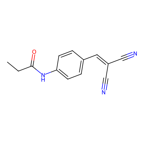 N-[4-(2,2-二氰基乙烯基)苯基]丙酰胺 structure