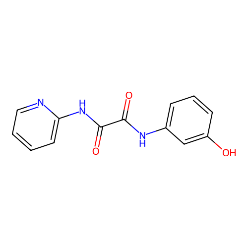 N-(3-Hydroxy-phenyl)-N'-pyridin-2-yl-oxalamide structure
