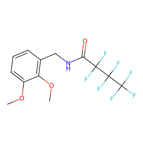 N-(2,3-dimethoxybenzyl)-2,2,3,3,4,4,4-heptafluorobutanamide structure