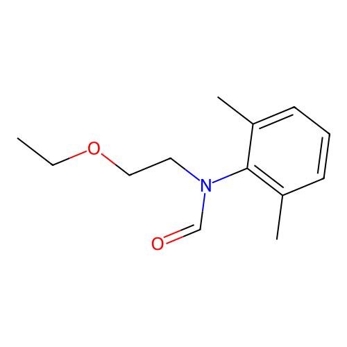N-(2,6-dimethylphenyl)-N-(2-ethoxyethyl)formamide structure