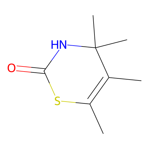 4,4,5,6-tetramethyl-3,4-dihydro-2H-1,3-thiazin-2-one structure