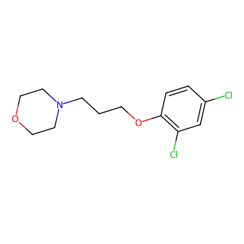 4-[3-(2,4-Dichlorophenoxy)propyl]morpholine structure