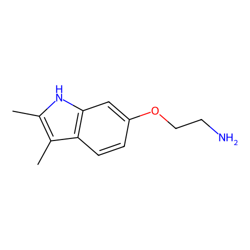 2-[(2,3-dimethyl-1H-indol-6-yl)oxy]ethanamine structure