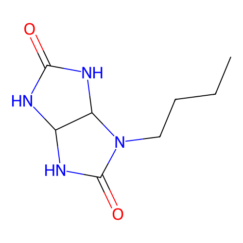 1-Butyl-tetrahydro-imidazo[4,5-d]imidazole-2,5-dione structure
