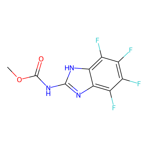 Methyl (4,5,6,7-Tetrafluoro-1H-benzo[d]imidazol-2-yl)carbamate structure
