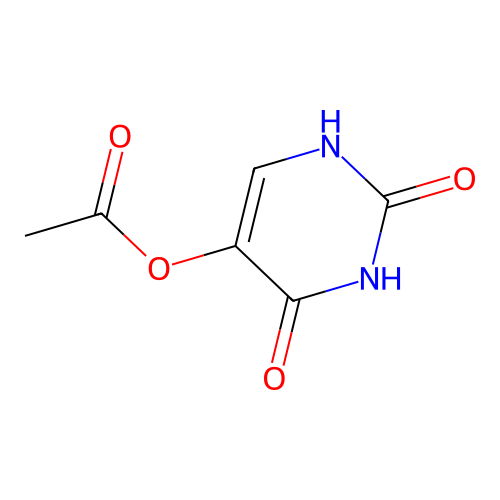 (2,4-dioxo-1H-pyrimidin-5-yl) acetate structure