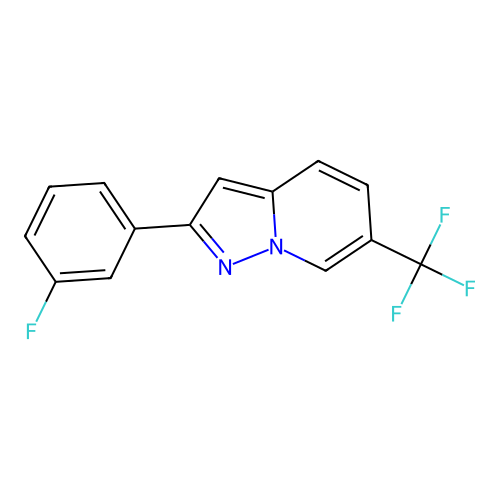 2-(3-Fluorophenyl)-6-(trifluoromethyl)pyrazolo[1,5-A]pyridine structure