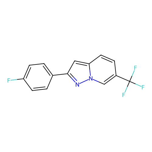 2-(4-Fluorophenyl)-6-(trifluoromethyl)pyrazolo[1,5-A]pyridine structure
