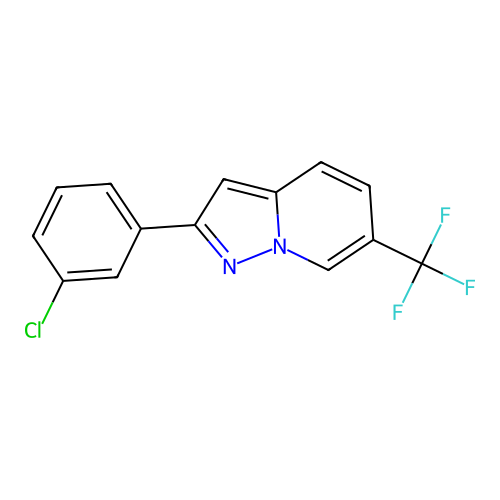 2-(3-Chlorophenyl)-6-(trifluoromethyl)pyrazolo[1,5-A]pyridine structure