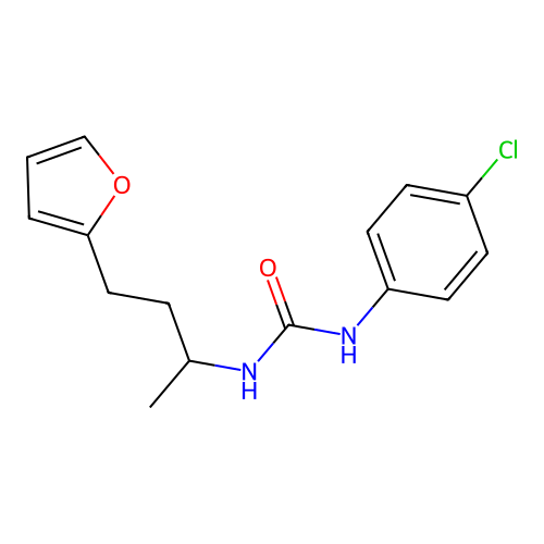 1-(4-Chlorophenyl)-3-[4-(furan-2-yl)butan-2-yl]urea structure