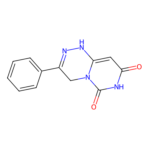 3-phenyl-1H-pyrimido[6,1-c][1,2,4]triazine-6,8(4H,7H)-dione structure