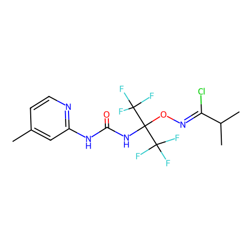 C14H15ClF6N4O2 structure