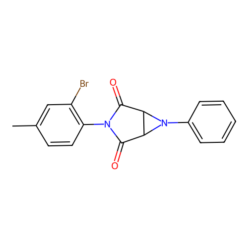 3-(2-Bromo-4-methylphenyl)-6-phenyl-3,6-diazabicyclo[3.1.0]hexane-2,4-dione structure