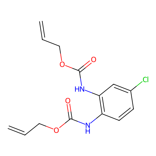 Diallyl (4-chloro-1,2-phenylene)dicarbamate structure