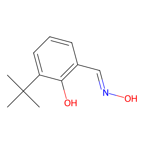 3-Tert-butyl-2-hydroxybenzaldehyde oxime structure