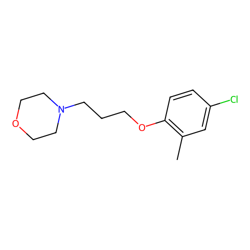 4-[3-(4-Chloro-2-methylphenoxy)propyl]morpholine structure