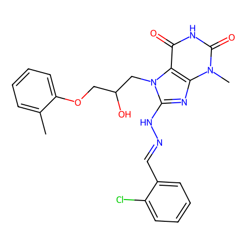 C23H23ClN6O4 structure
