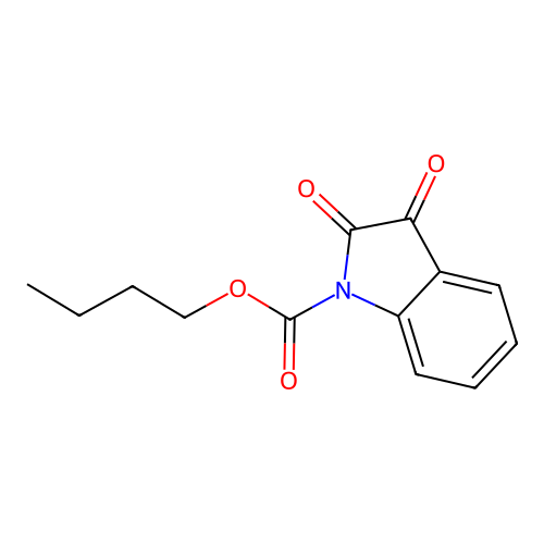 butyl 2,3-dioxo-2,3-dihydro-1H-indole-1-carboxylate structure