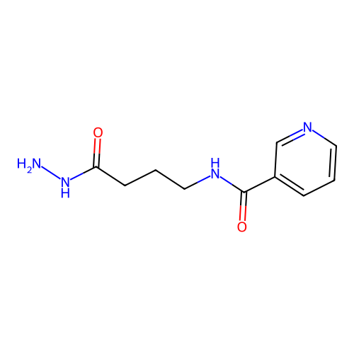 N-(4-hydrazinyl-4-oxobutyl)pyridine-3-carboxamide structure