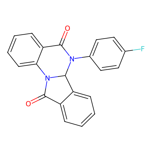 6-(4-Fluorophenyl)-6,6a-dihydroisoindolo[2,1-a]quinazoline-5,11-dione structure