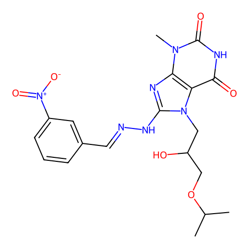 C19H23N7O6 structure