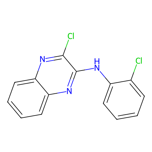 3-chloro-N-(2-chlorophenyl)quinoxalin-2-amine structure