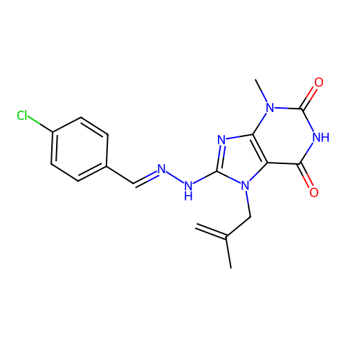 C17H17ClN6O2 structure