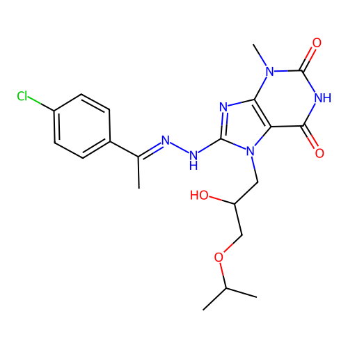 C20H25ClN6O4 structure