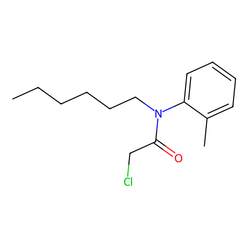 2-chloro-N-hexyl-N-(2-methylphenyl)acetamide structure