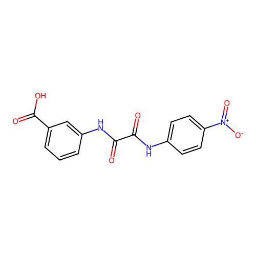 3-[[2-(4-Nitroanilino)-2-oxoacetyl]amino]benzoic acid structure