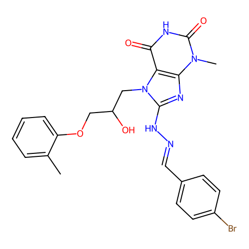 C23H23BrN6O4 structure