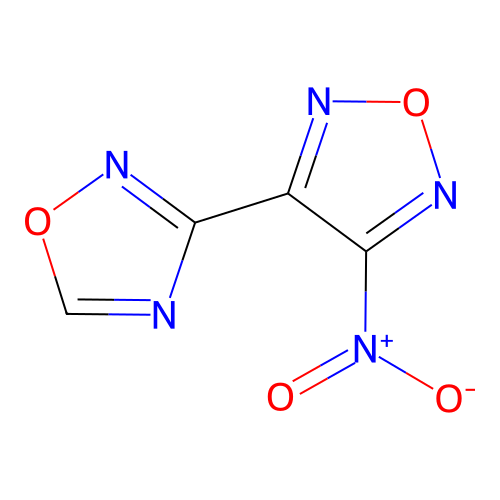 3-Nitro-4-(1,2,4-oxadiazol-3-yl)furazan structure