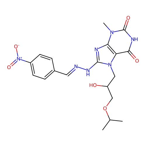 C19H23N7O6 structure