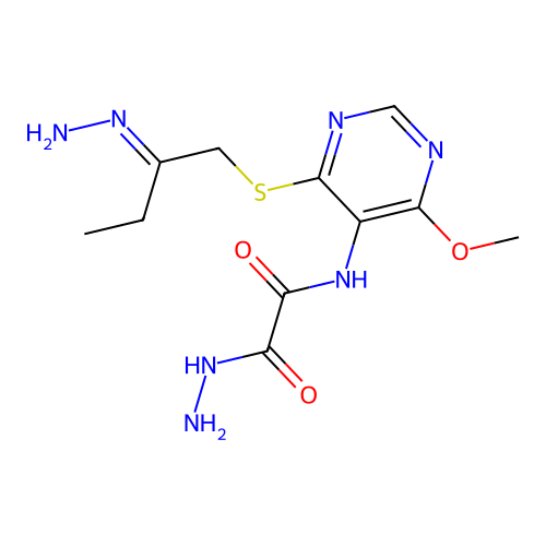 C11H17N7O3S structure