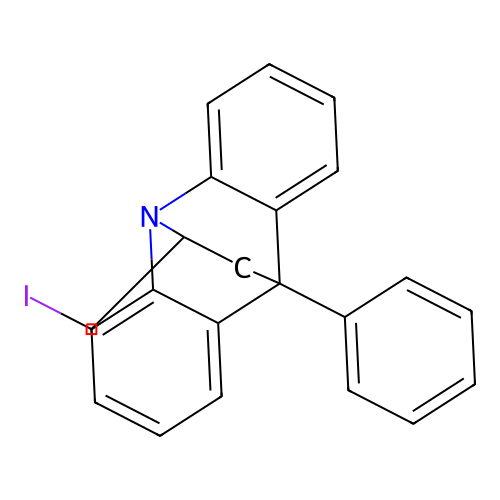 11-(iodomethyl)-9-phenyl-9H-9,10-ethanoacridine structure