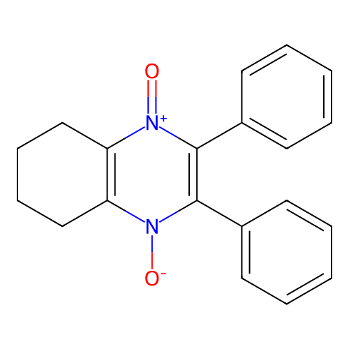 2,3-Diphenyl-5,6,7,8-tetrahydroquinoxaline 1,4-dioxide structure