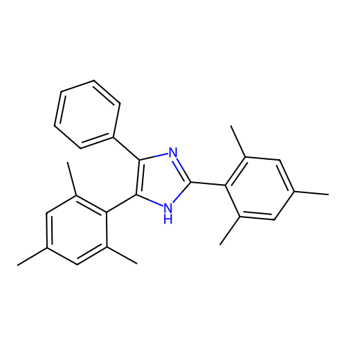 5-phenyl-2,4-bis(2,4,6-trimethylphenyl)-1H-imidazole structure