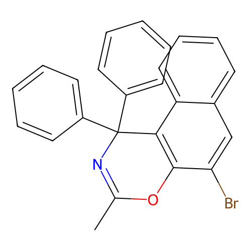 5-bromo-3-methyl-1,1-diphenyl-1H-naphtho[1,2-e][1,3]oxazine structure