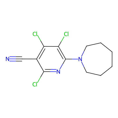 6-(Azepan-1-yl)-2,4,5-trichloropyridine-3-carbonitrile structure