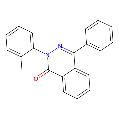 2-(2-methylphenyl)-4-phenylphthalazin-1(2H)-one structure