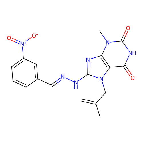 C17H17N7O4 structure