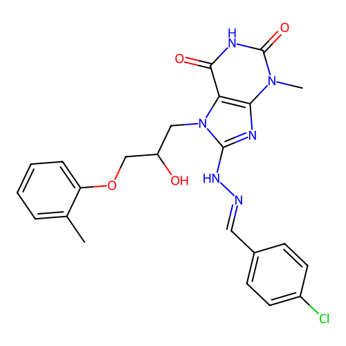 C23H23ClN6O4 structure
