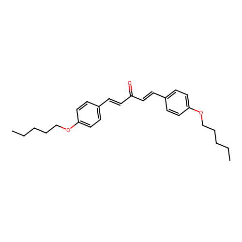 (1E,4E)-1,5-bis[4-(pentyloxy)phenyl]penta-1,4-dien-3-one structure
